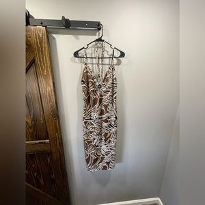 Zara Botanical Halter Dress (medium)